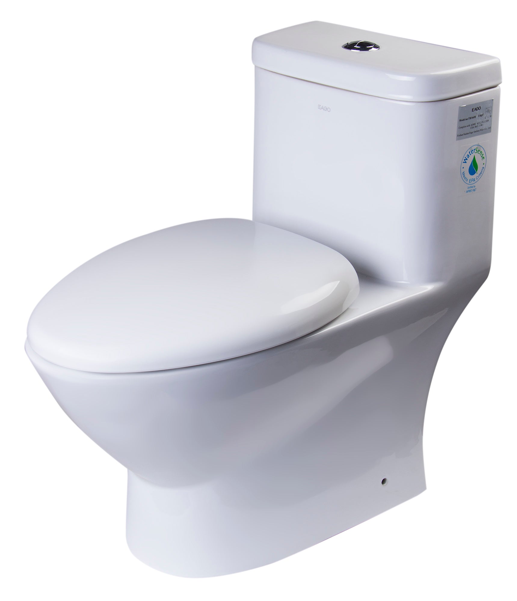 Piece High Efficiency Low Flush Ceramic Toilet
