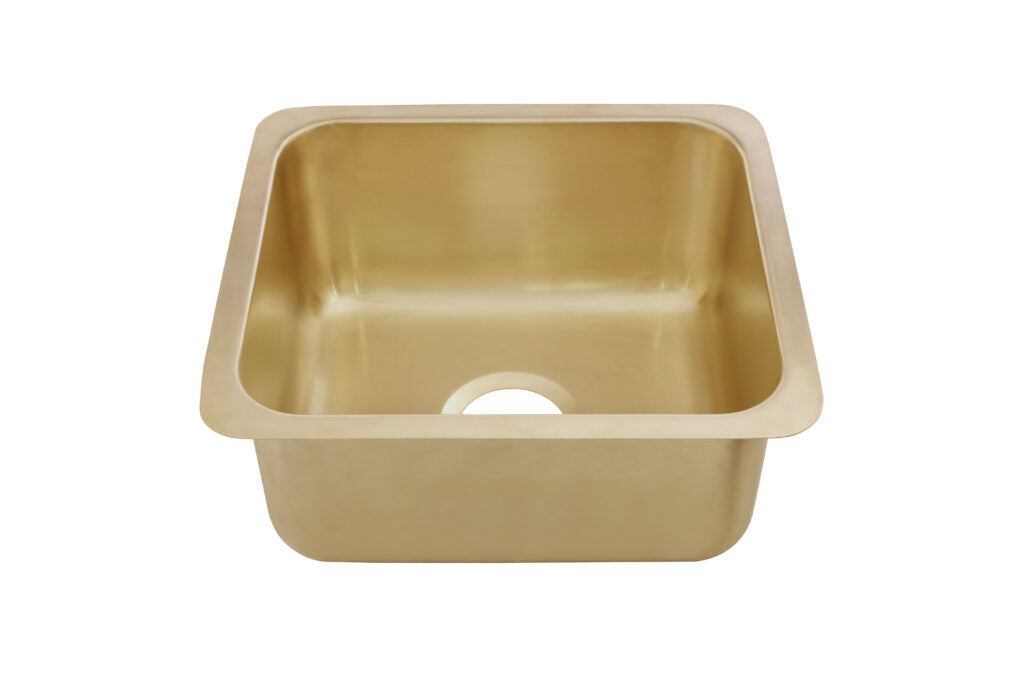 Thompson Traders KPU-1715SSB Rivera Bar Sink in Semi-Satin Brass
(Smooth)