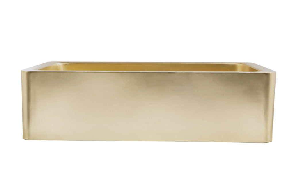 Thompson Traders KSA-3322SSB Quiroga Kitchen Sink in Semi-Satin Brass
(Smooth)