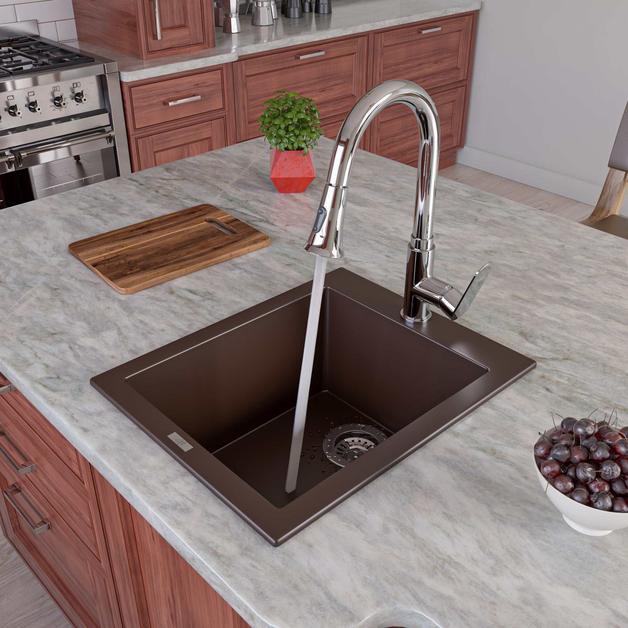 Rectangular Granite Composite Kitchen Prep Sink