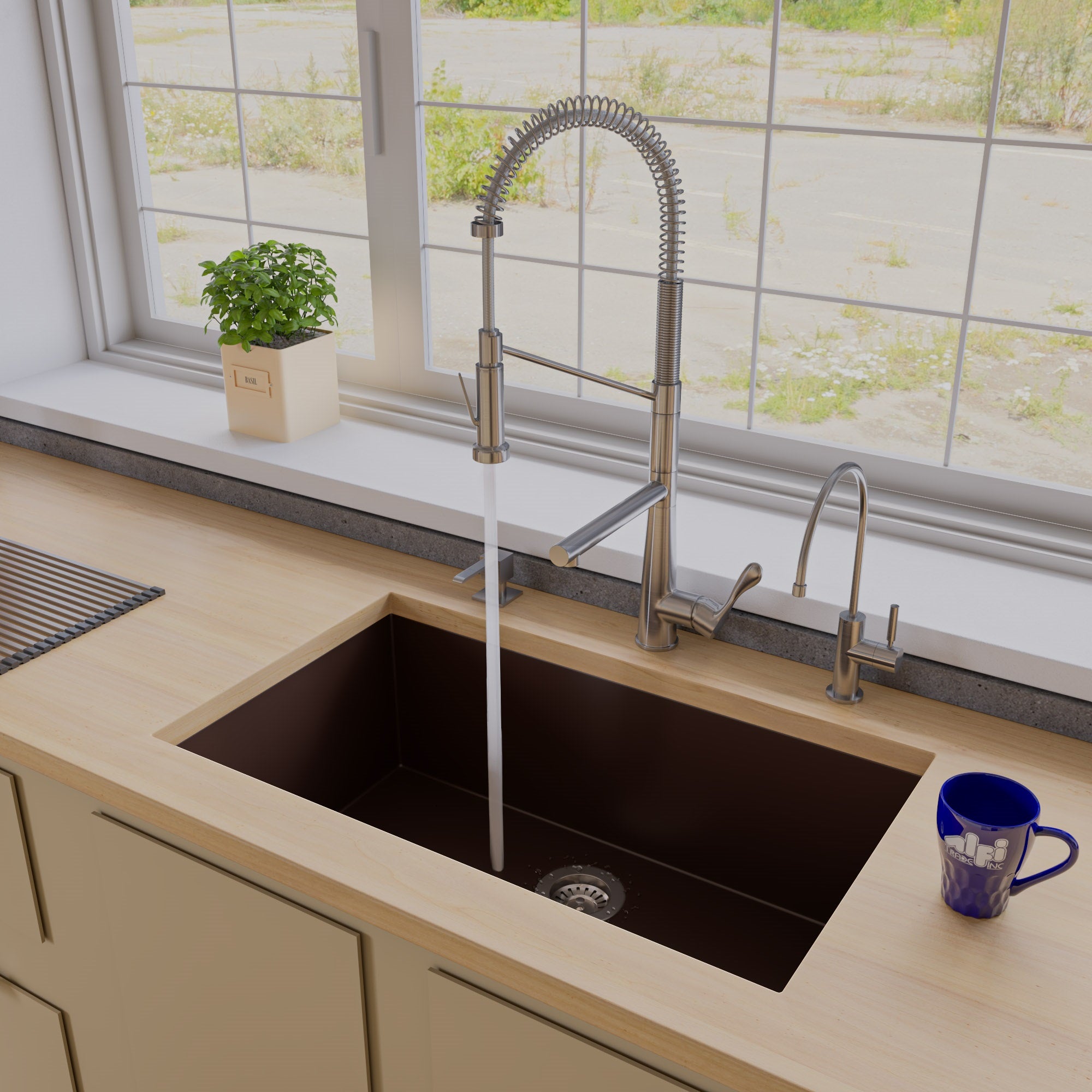 Bowl Undermount Granite Composite Kitchen Sink