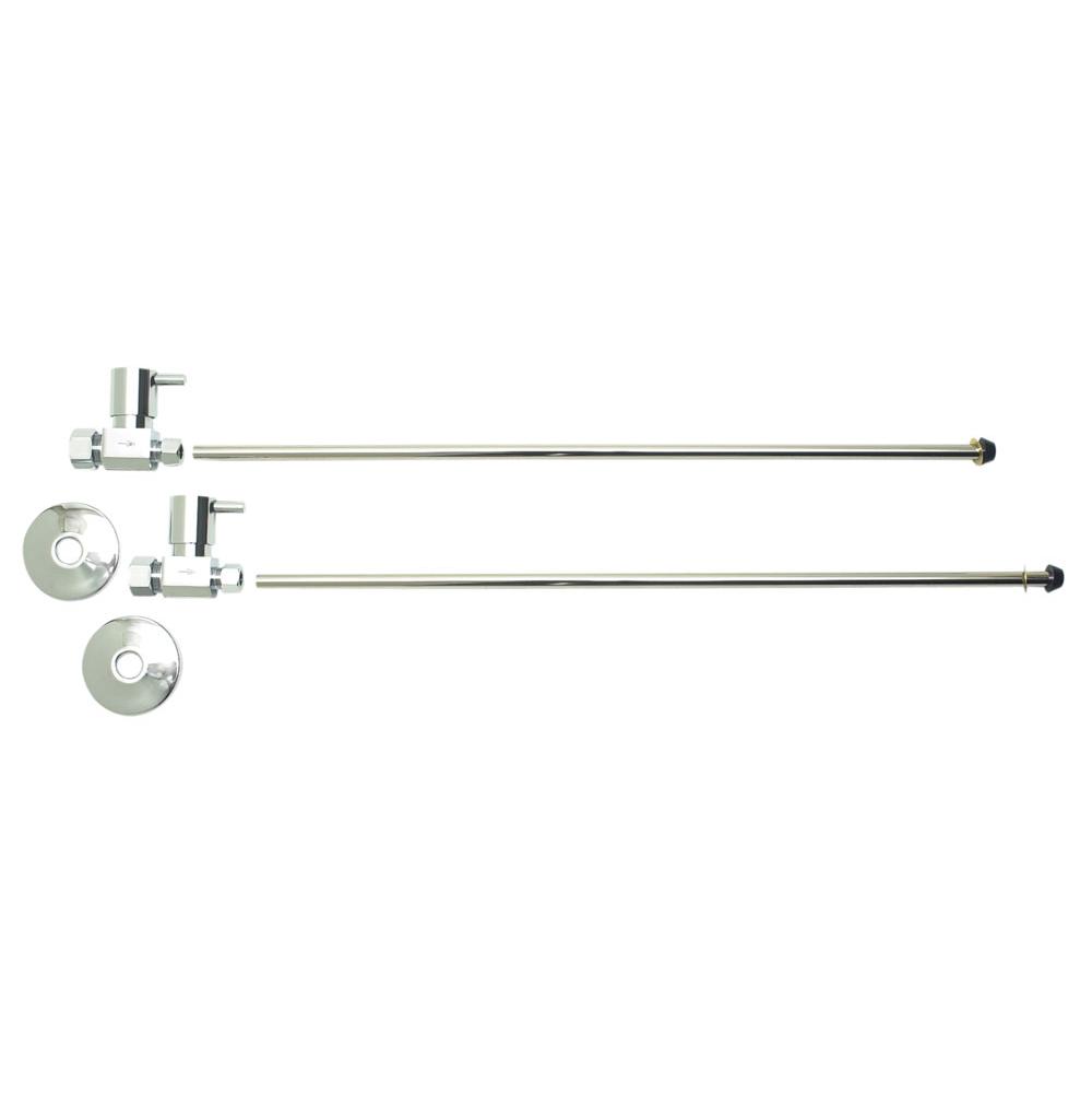 Lavatory Supply Kit - Contemporary Lever Handle with 1/4 Turn Ceramic Disc Cartridge Valve (MT5120L-NL) - Straight, No Trap