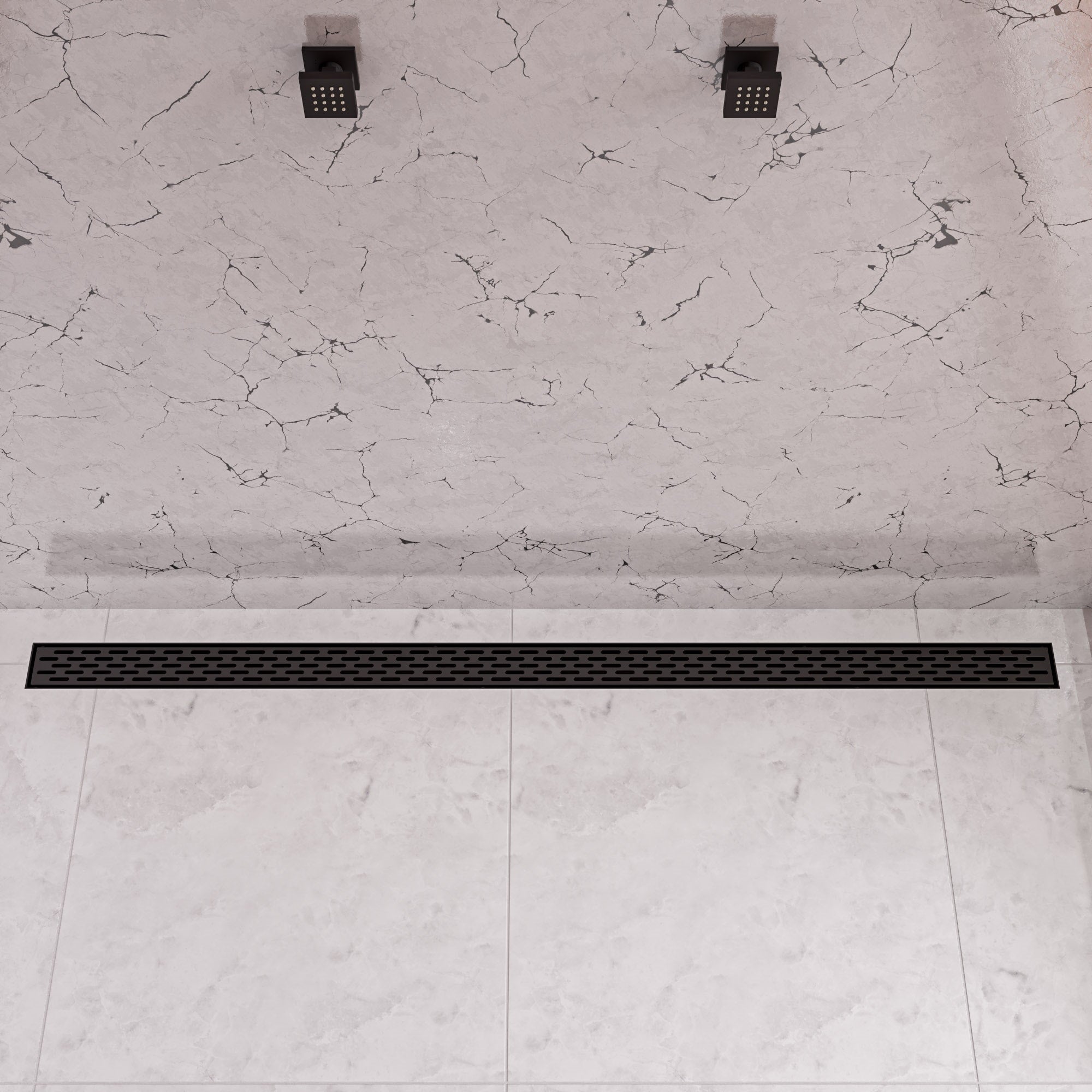Stainless Steel Linear Shower Drain With Groove Holes