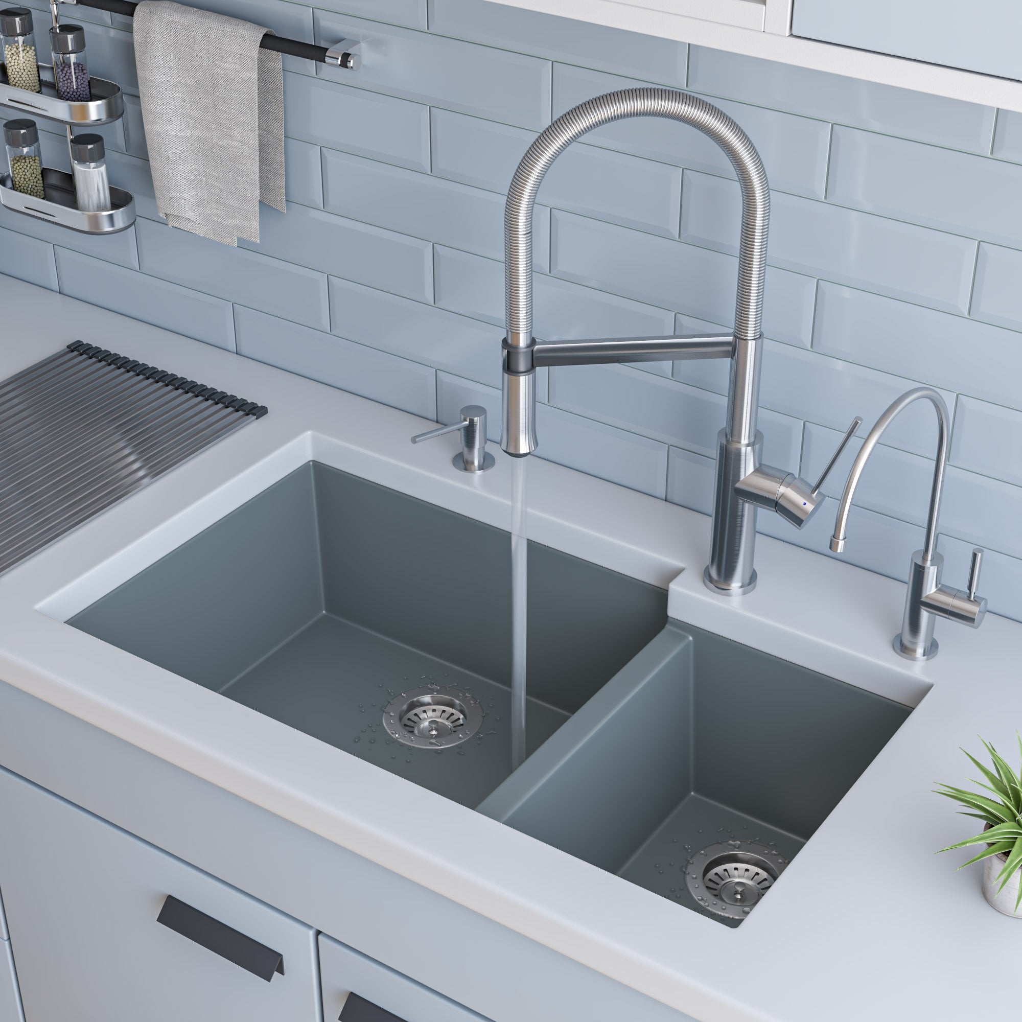 Bowl Undermount Granite Composite Kitchen Sink