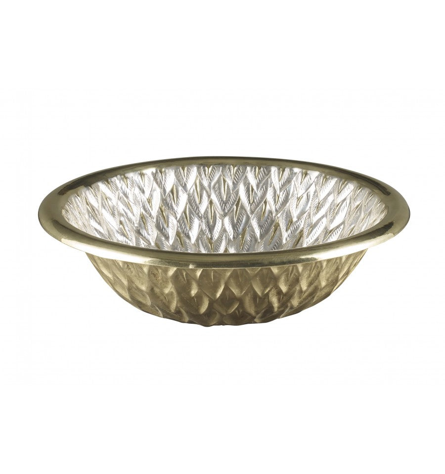 Thompson Traders 2RP-P Tacambaro Bathroom Sink in Polished Brass & Nickel
(Peacock)