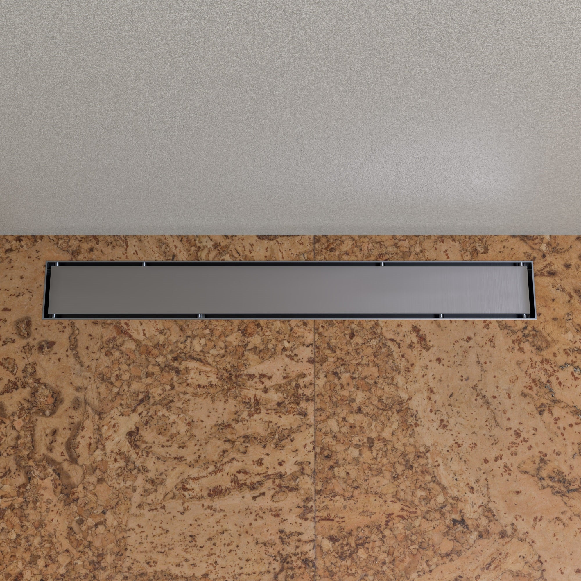 Stainless Steel Linear Shower Drain With Solid Cover