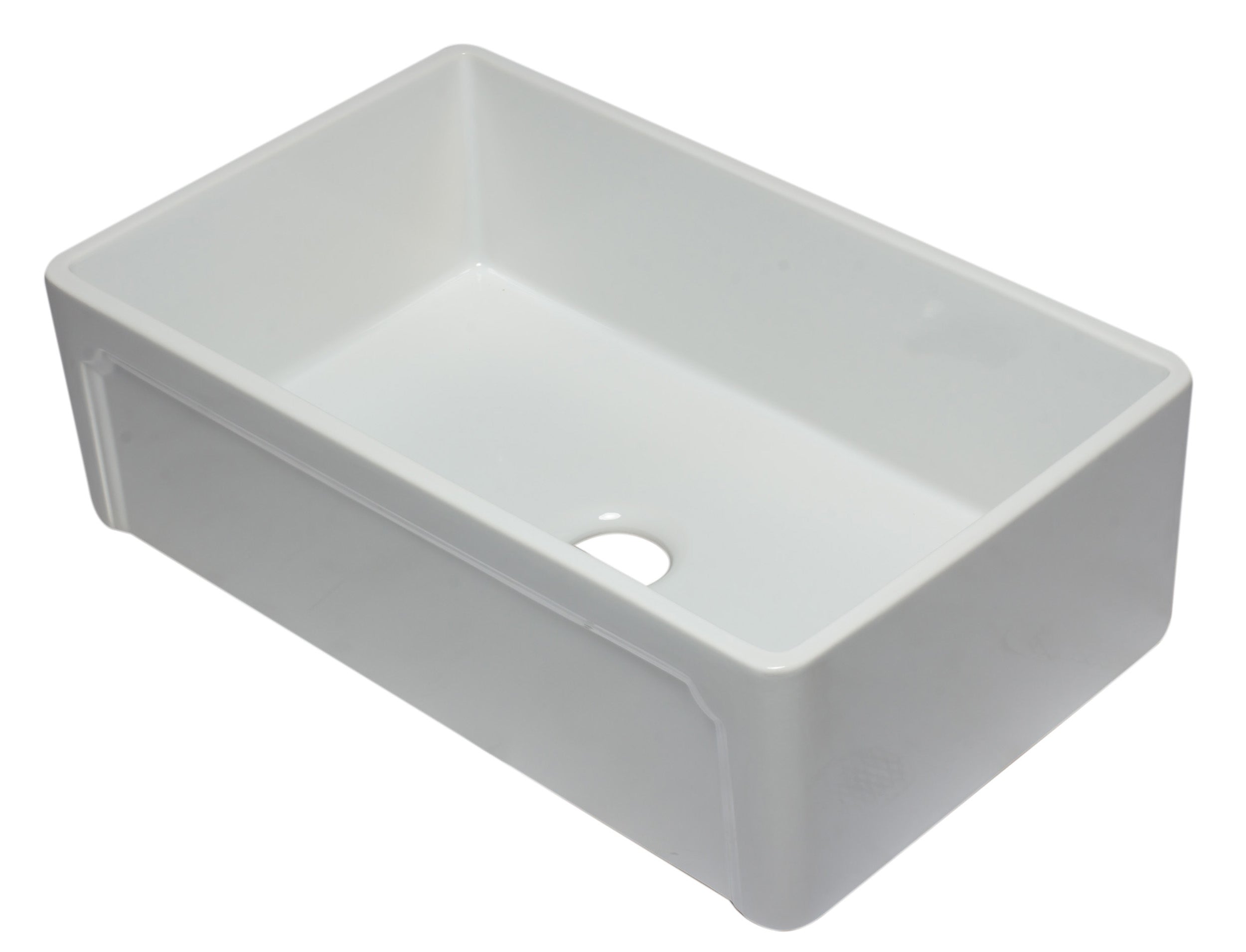 Reversible Single Fireclay Farmhouse Kitchen Sink