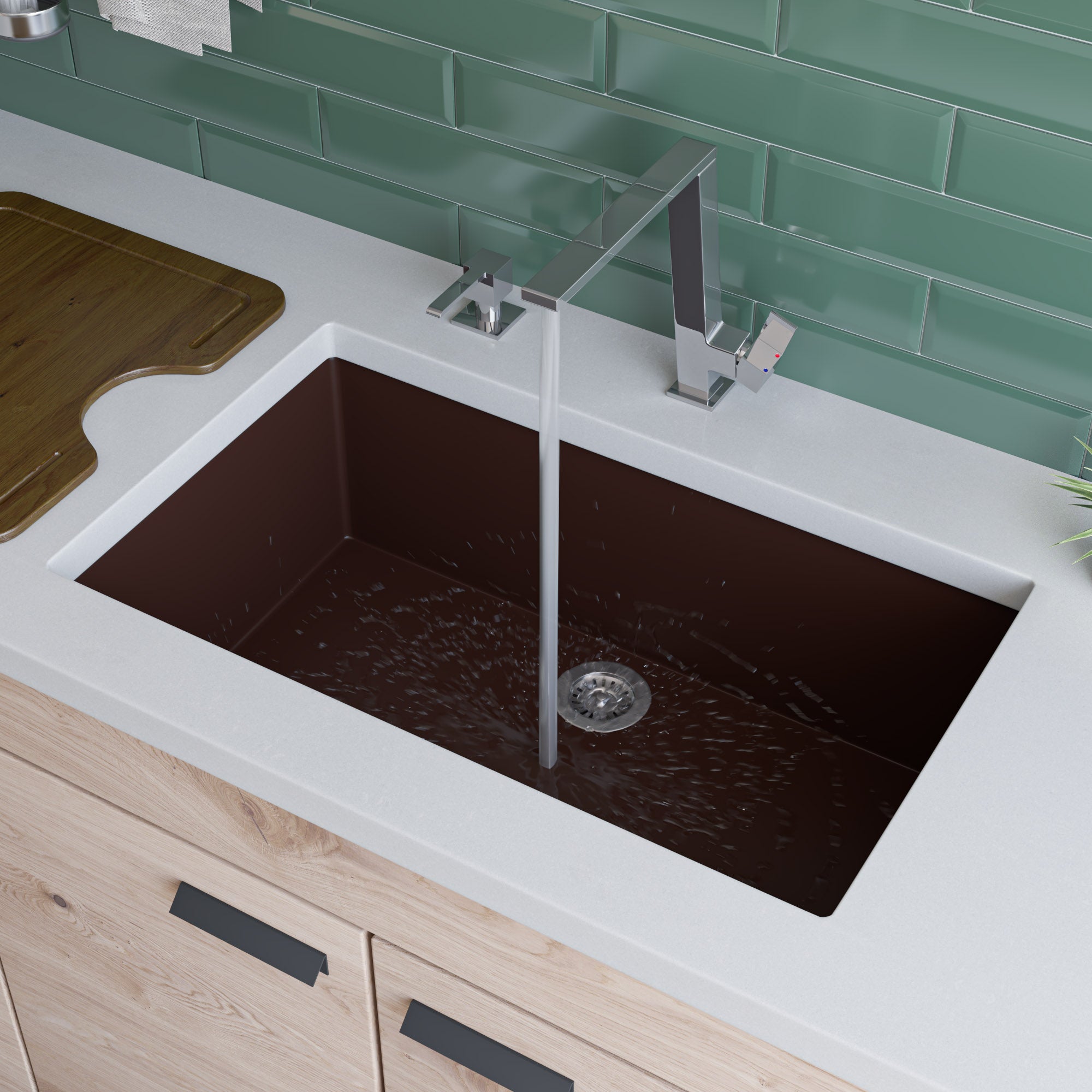 Single Bowl Granite Composite Kitchen Sink