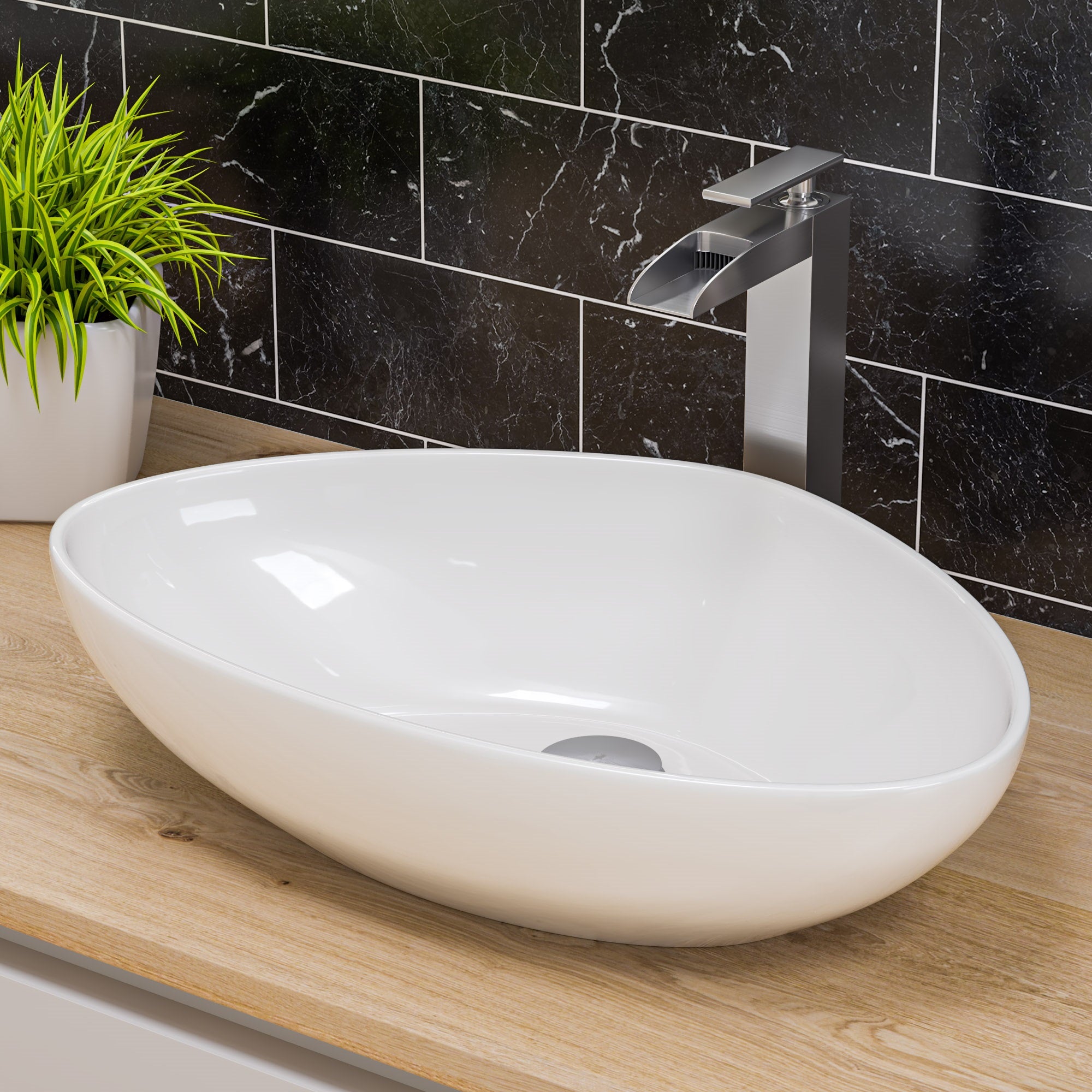 Above Mount Ceramic Sink