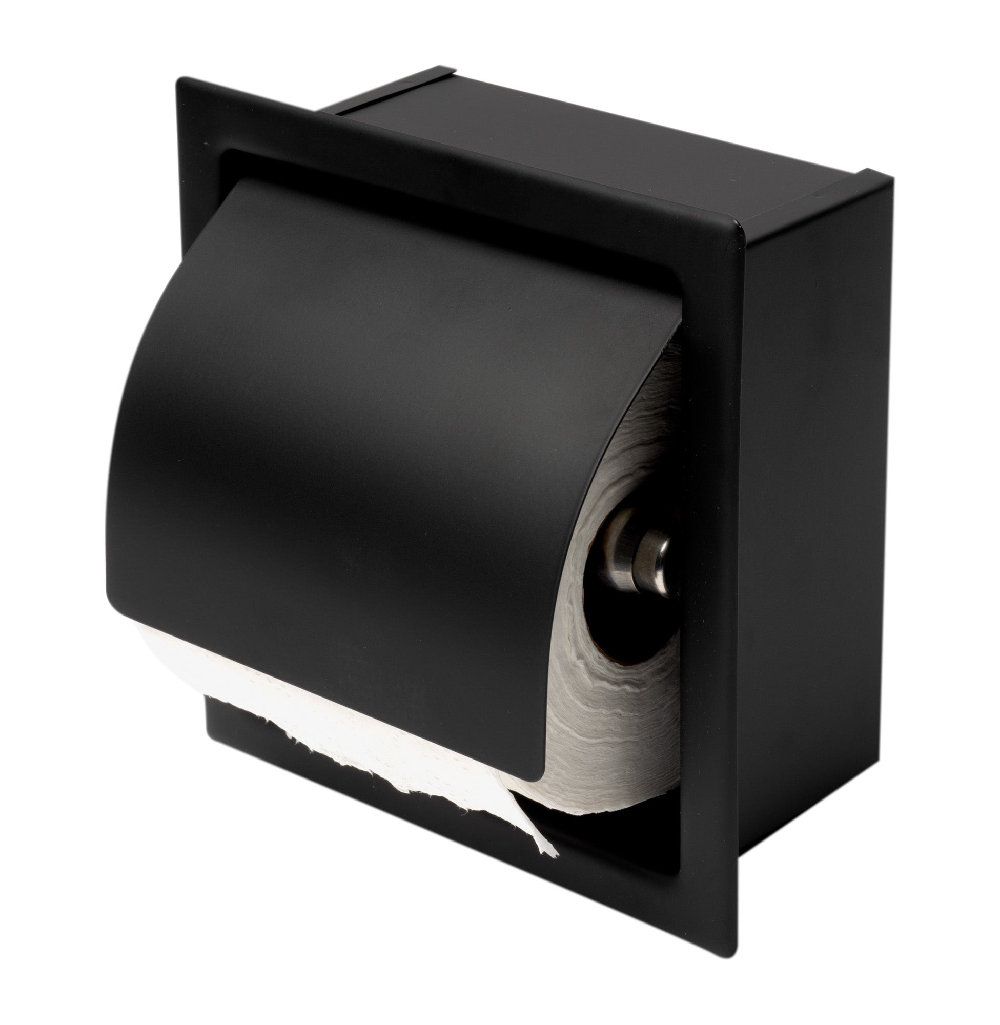 Steel Recessed Toilet Paper Holder With Cover