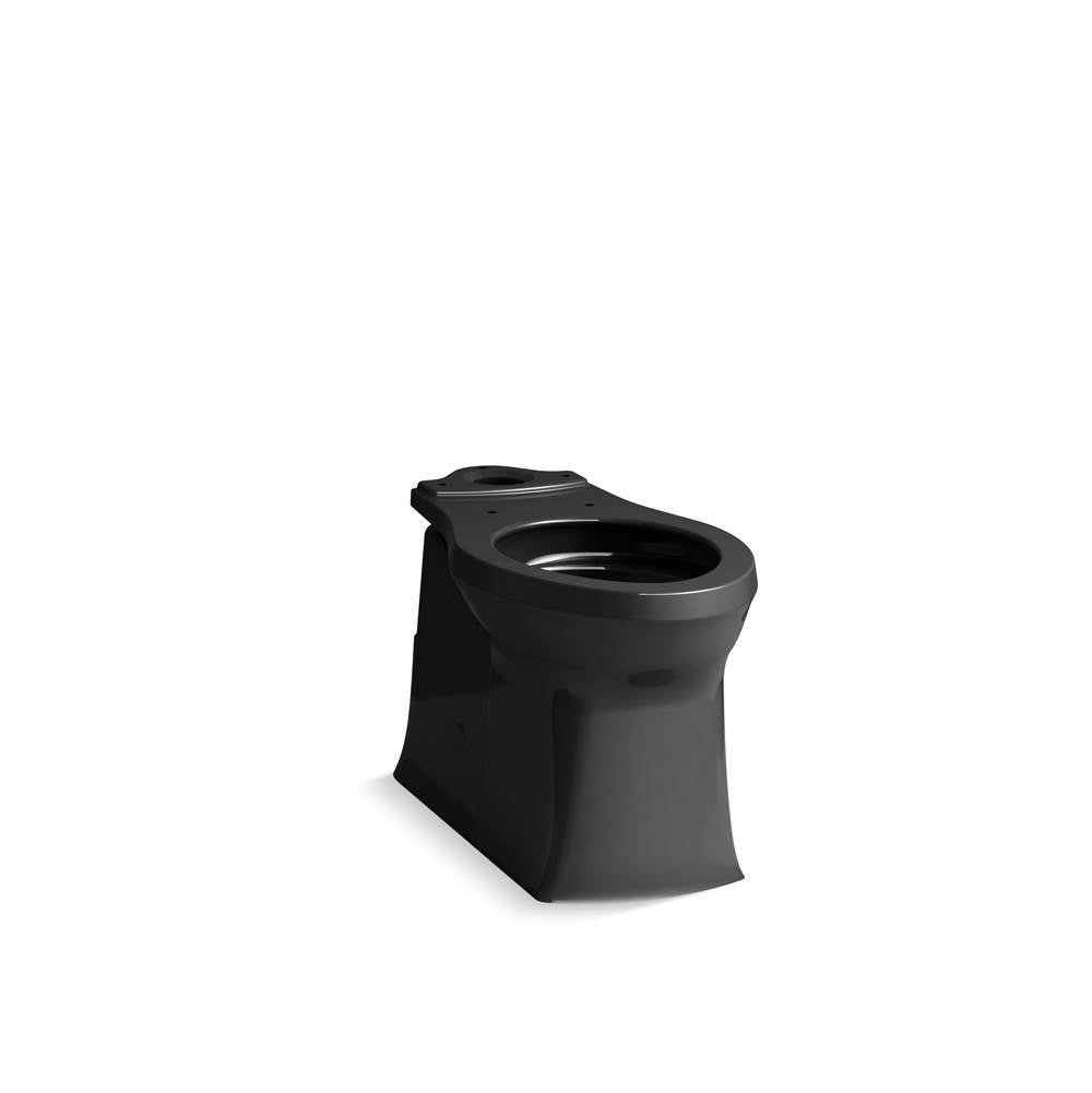 Corbelle  Tall elongated toilet bowl with skirted trapway