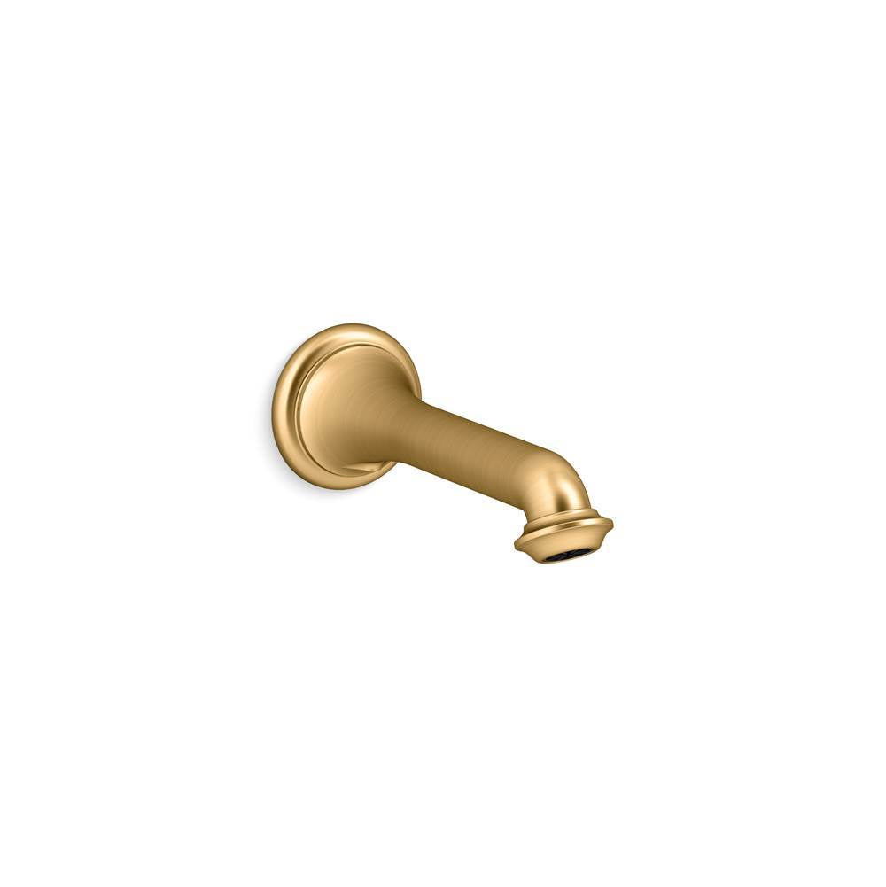 Artifacts  Wall-mount bath spout with turned design
