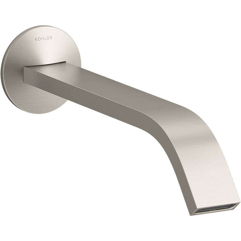 Components  Wall-mount bathroom sink faucet spout with Ribbon design, 1.2 gpm